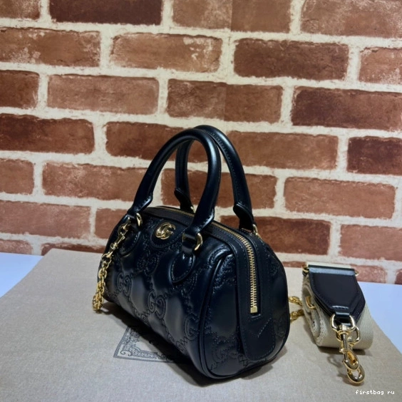 Firstbag ru bag GG matelassé handle leather top GUCCI 0823
